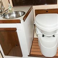 Our Nature's Head Toilet in the Head of our boat